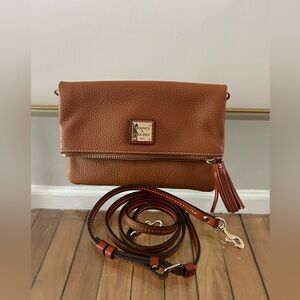 Dooney & Bourke pebbled leather Tan crossbody bag